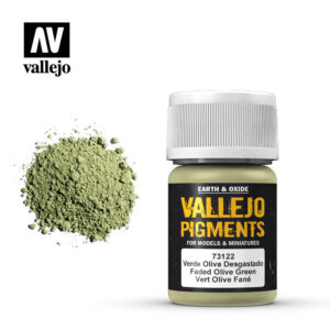vallejo pigment faded olive green 73122