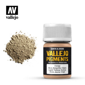 vallejo pigment light yellow ocre 73102