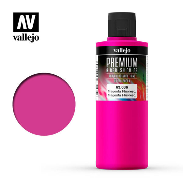 Fluoro Acrylic Paint Premium 50ml (1.7 US fl.oz) Tube - Magenta