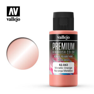 Premium Airbrush Color Vallejo Metallic Orange 62043