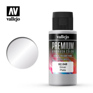Premium Airbrush Color Vallejo Silver 62048