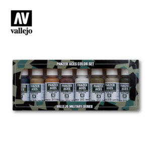 Wood leather stencil canvas mud 70123 vallejo panzer aces effects set