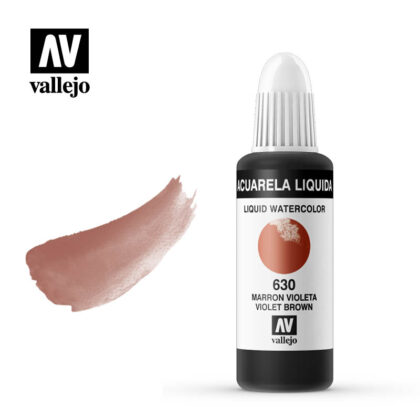 acuarela liquida vallejo violet brown 630
