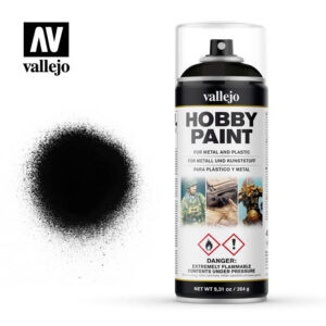 vallejo hobby spray paint 28012 black