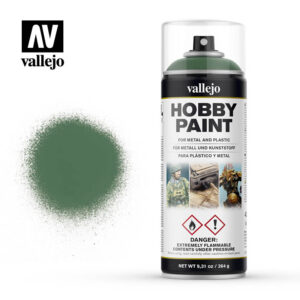 vallejo hobby spray paint 28028 sick green