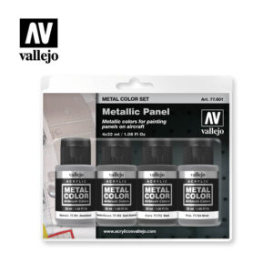 Vallejo Metal Color Metallic Panel Set 77.601