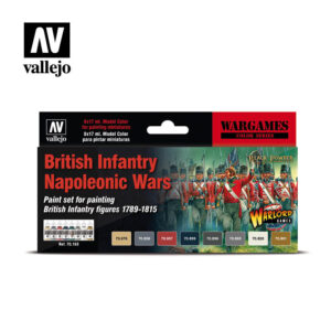 Vallejo Wargames British Infantry Napoleonic Wars 70163 Back