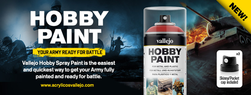 Vallejo Hobby Spray Paint for painting miniatures