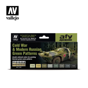 Cold War Modern Russian Green Patterns Vallejo AFV 71.621