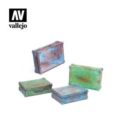 Diorama Accessories Vallejo Scenics Metal Suitcases SC226