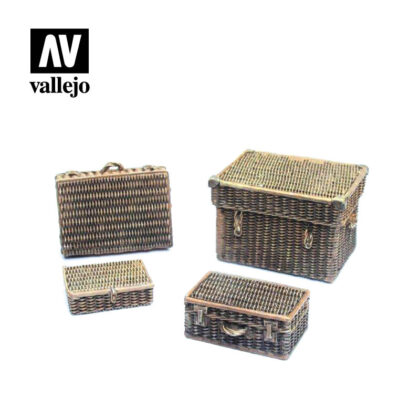 Diorama Accessories Vallejo Scenics Wicker Suitcases SC227