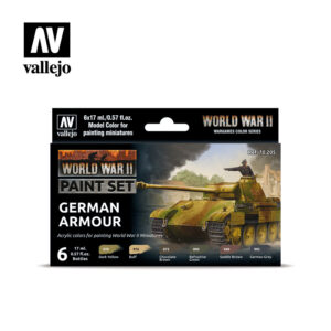 WWII Paint Set German Armour Vallejo Wargames Flames of War 70.205 Front