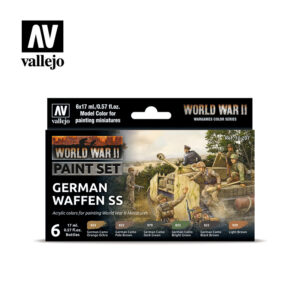 WWII Paint Set German Waffen SS Vallejo Wargames Flames of War 70.207 Front