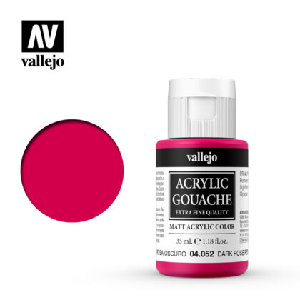 Acrylic Gouache Vallejo 04052 Dark Rose Red 35ml