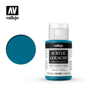 Vallejo Acrylic Gouache 04064 Turquoise 35 ml