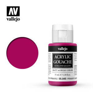 Vallejo Acrylic Gouache 05045 Primary Magenta 35 ml