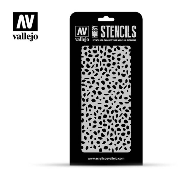 Vallejo Hobby Stencils Texture Effects 1/35 Scale Wood Texture Number 2 Stencil