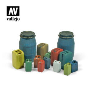 Vallejo Scenics Diorama Accessories Assorted Modern Plastic Drums (no. 2) SC211