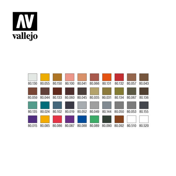 80.252 Vallejo WizKids Premium Paints Set Protectors of Virtue