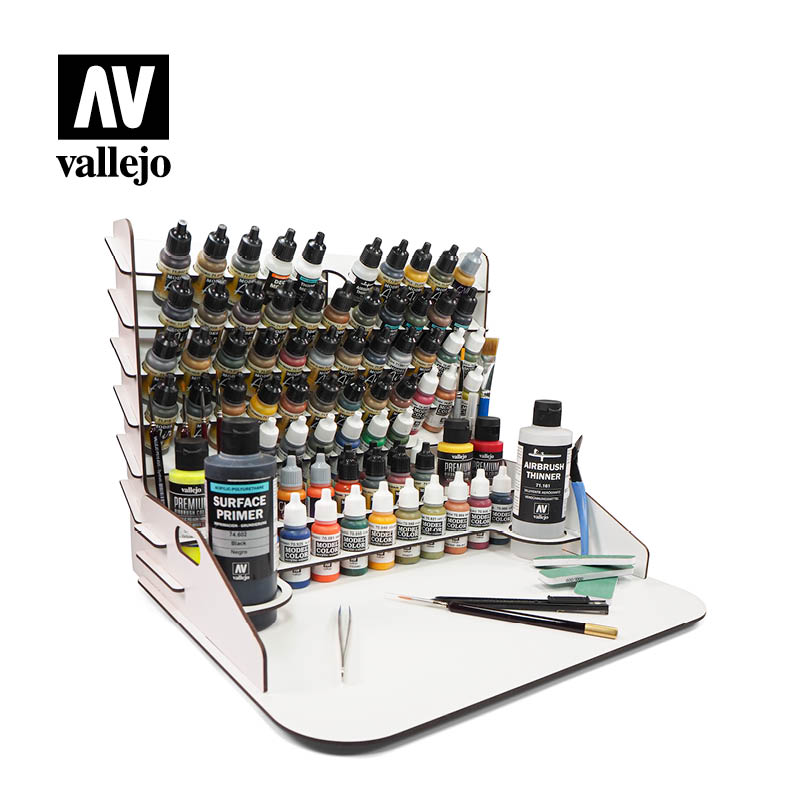 Petite Paint Station . 40 x 30 cm + extension organisateur et support pour peintures Vallejo Table de travail 