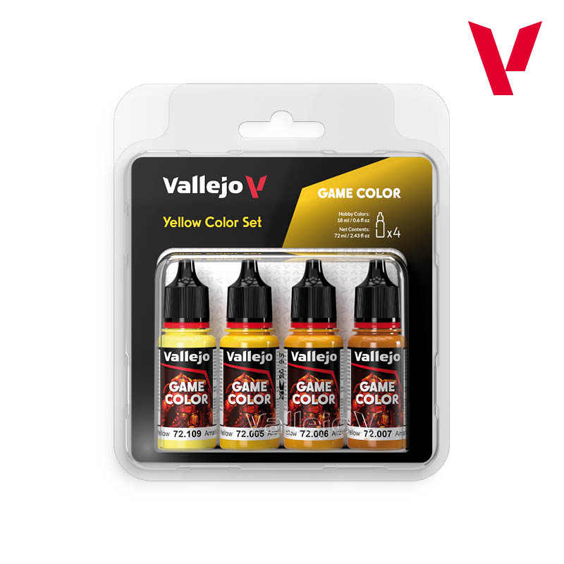 Vallejo - Sets Game Color - Yellow Color Set