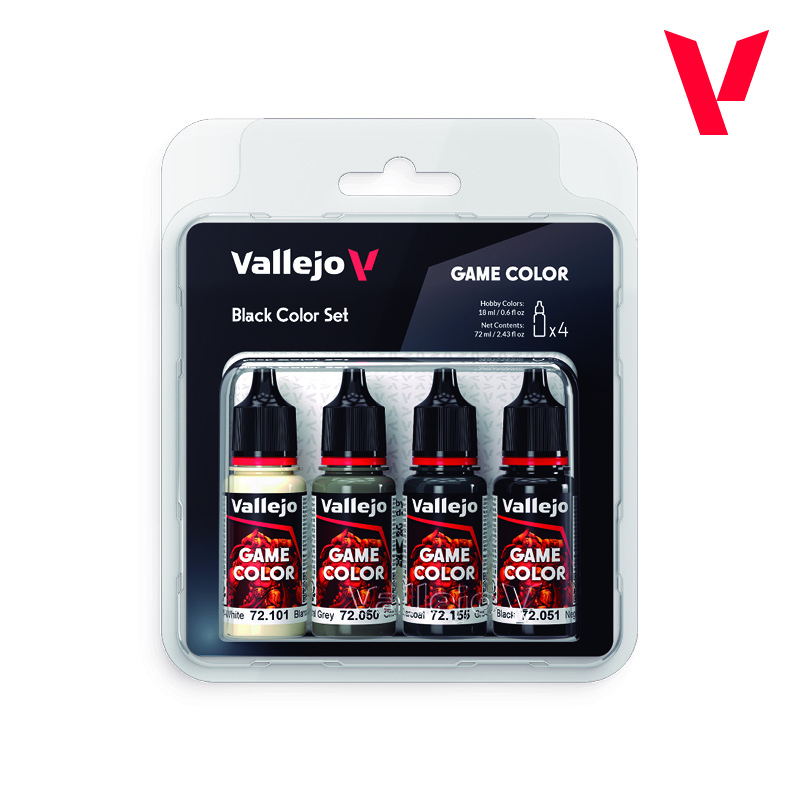 Vallejo - Sets Game Color - Black Color Set
