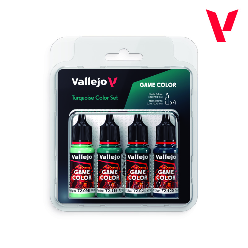 Vallejo - Sets Game Color - Turquoise Color Set