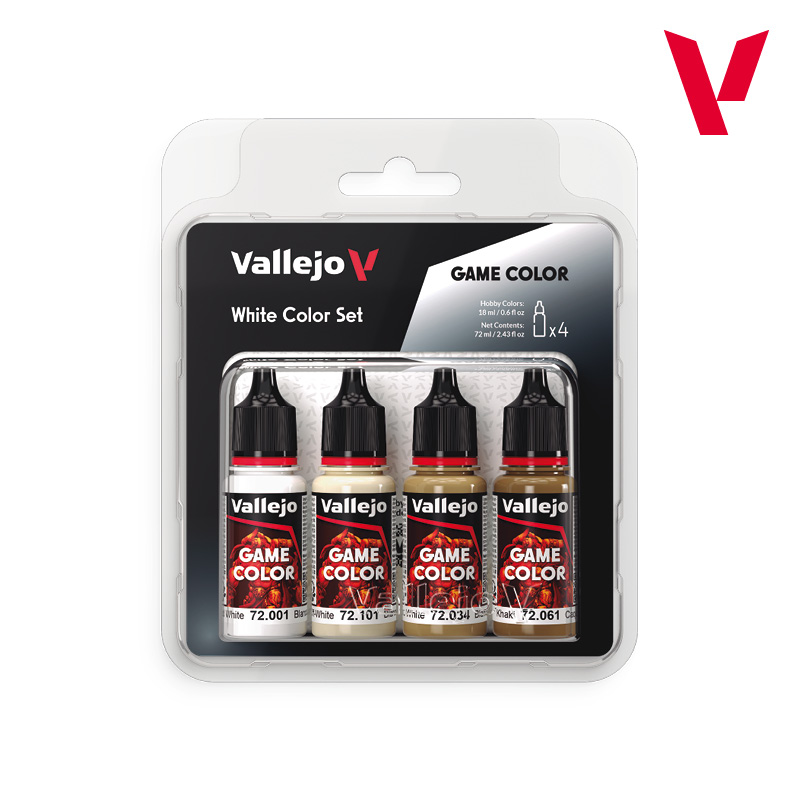 Vallejo - Sets Game Color - White Color Set